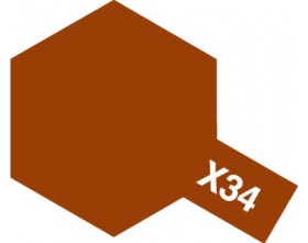 Farba akrylowa X-34 METALLIC BROWN 23ml - Tamiya 81034