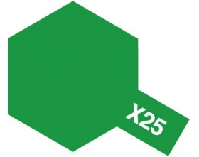 Farba akrylowa - X-25 CLEAR GREEN - 81525 Tamiya