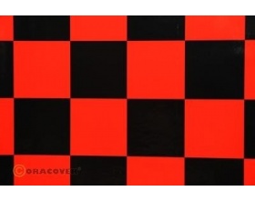 Folia ORACOVER Kratka 52mm Czerwono-czarna - 491-023-071