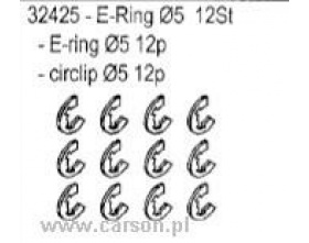 E-clips 5mm 12szt - 32425 Carson