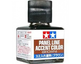 Panel Line Accent Color - Brown - 40ml | Tamiya 87132