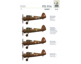 PZL P.11C EXPERT SET 1:72 | 70015 ARMA HOBBY