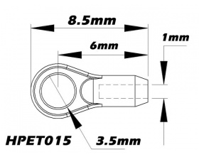 Snap kulowy 3,5mm M1,3 (6 szt.) - HPET015 Xtreme