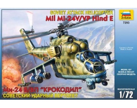 Soviet attack helicopter MIL MI-24 V/VP Hind E 1:72 | Zvezda 7293