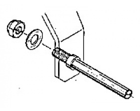 Śruba mocująca koła podwozia fi=4 mm - mpj2870