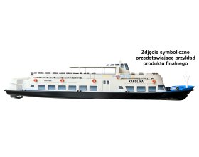 Statek wycieczkowy Goplana (podstawa kadłuba z włókna szklanego) | 730mm 1:30