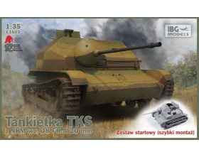 TKS -polska tankietka 20mm NKM wz. 38 FK-A SZYBKI MONTAŻ 1:35 | E3503 IBG