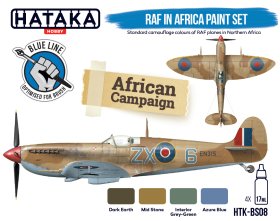 Zestaw farb akrylowych (RAF in Africa Paint Set African Campaign) | HTK-BS08 HATAKA