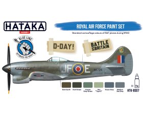 Zestaw farb akrylowych (Royal Air Force Paint Set D-Day Battle of Britain) | HTK-BS07 HATAKA
